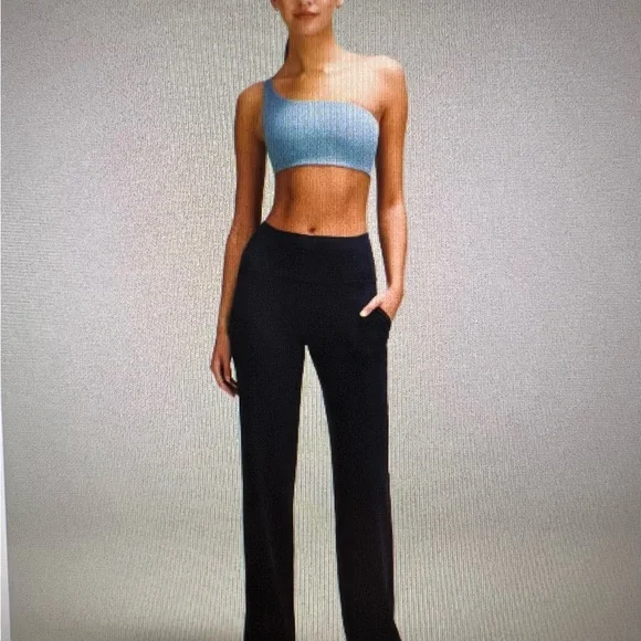 NWT Lululemon Align High Rise Wide Leg Pant Navy Size 4- 33” length - Picture 2 of 8